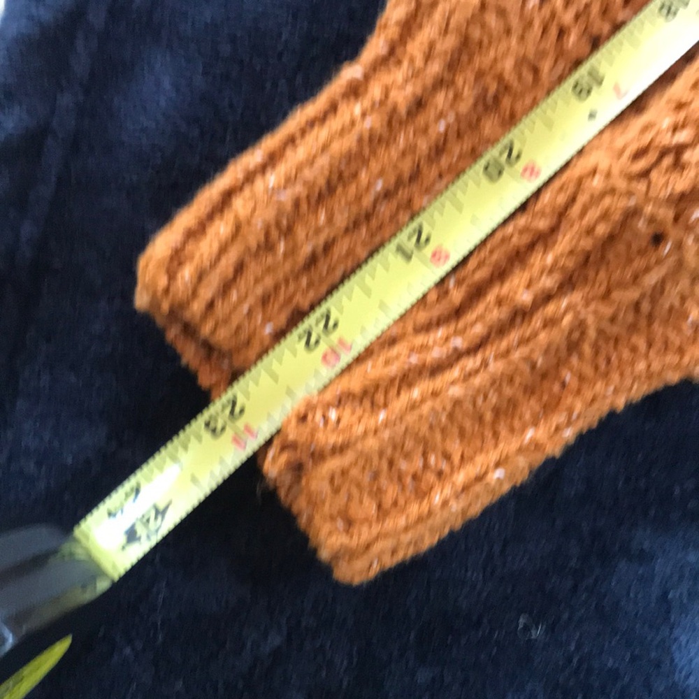 🔥 A&F Puff Sleeve Chunky Knit Cardigan in Pumpkin Spice - S 🔥 - Picture 8 of 8